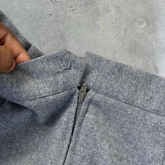 Vintage grey pleated maxi skirt - Picture 7 of 8